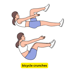 bicycle crunches