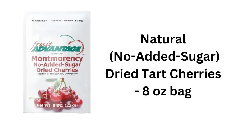 Natural (No-Added-Sugar) Dried Tart Cherries - 8 oz bag