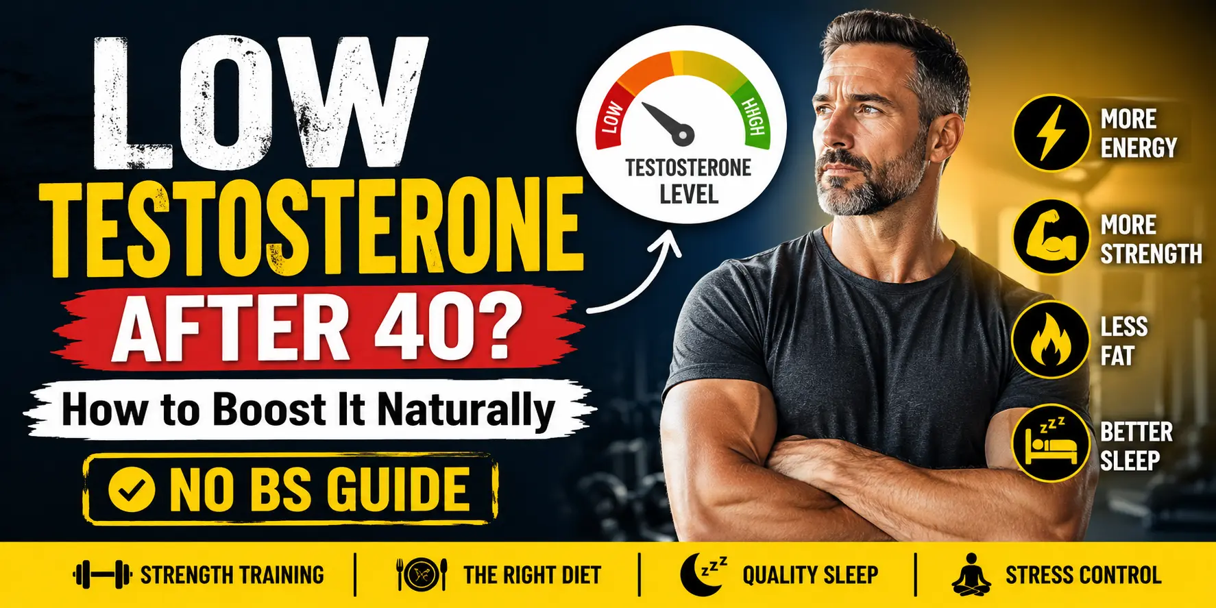 Low Testosterone After 40 in India: How to Boost It Naturally (2026 Guide)