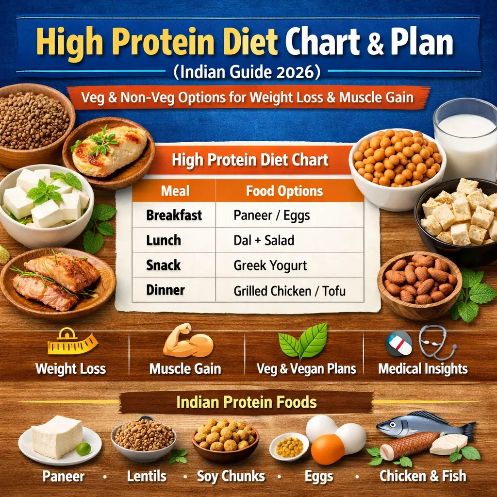 High protein diet chart for 2026