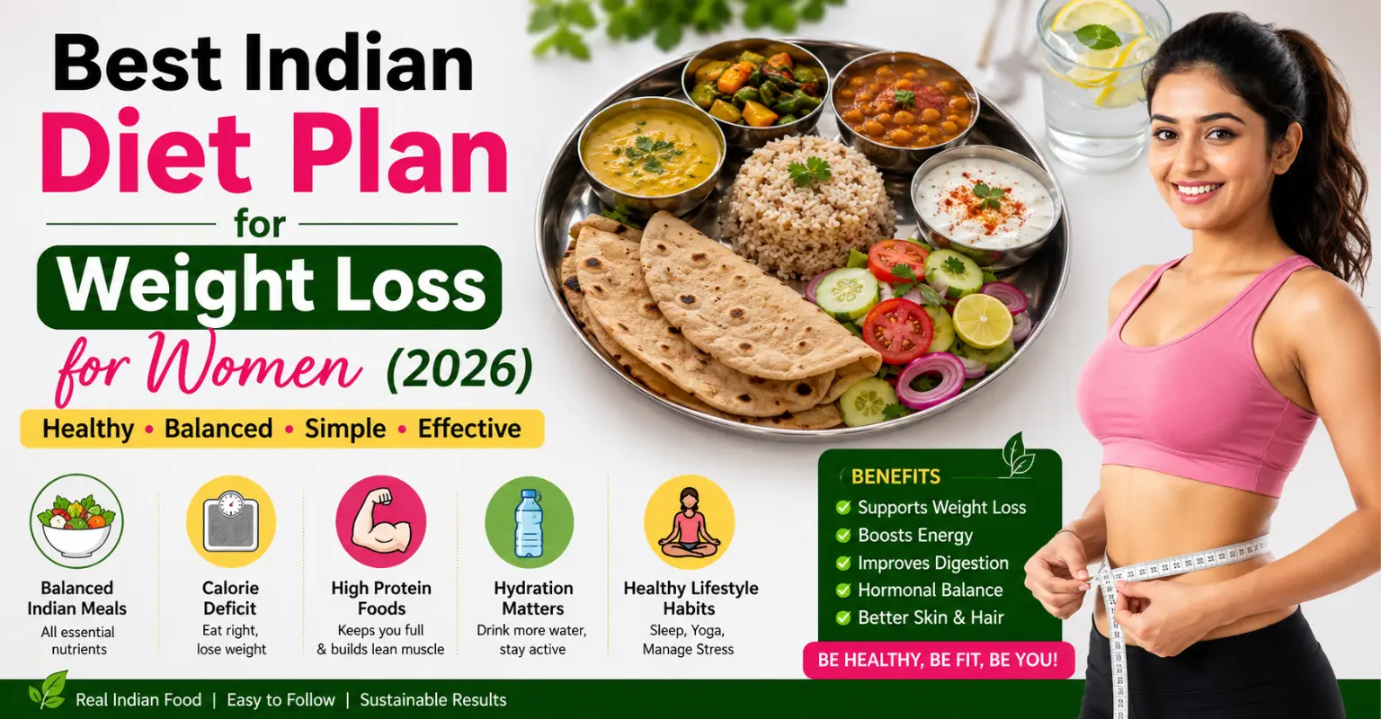 Best Indian Diet Plan for Weight Loss for Females (2026 Complete Guide)